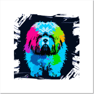 Fluffy Lhasa Apso Poster Print Artwork Posters and Art